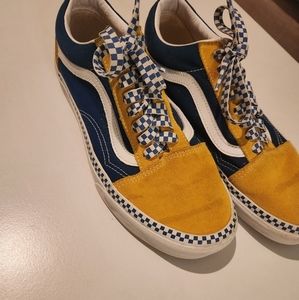 Vans- 8.5-yellow and blue shoes